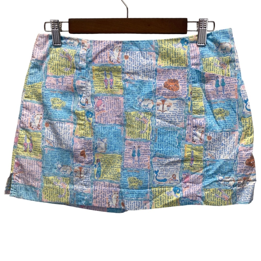 Lilly Pulitzer Written in the Stars Horoscope Skort Womens 2 Multicolor Zodiac